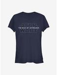 Star Wars Episode IX The Rise of Skywalker  Logo Girls T-Shirt, NAVY, hi-res