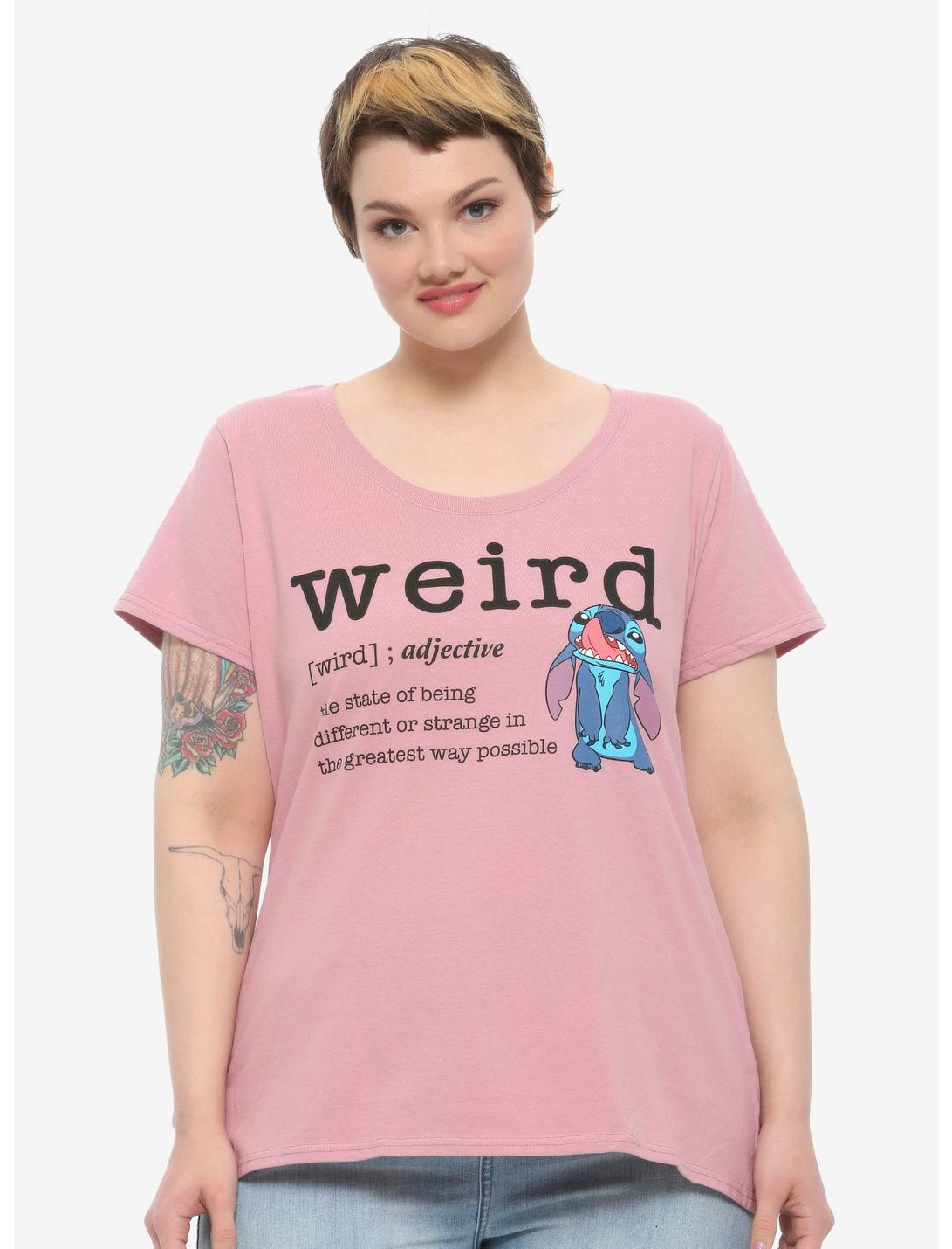 Disney Lilo & Stitch Definition Of Weird Girls T-Shirt Plus Size, MULTI, hi-res