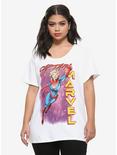 Marvel Captain Marvel Comic Flight Girls T-Shirt Plus Size, MULTI, hi-res