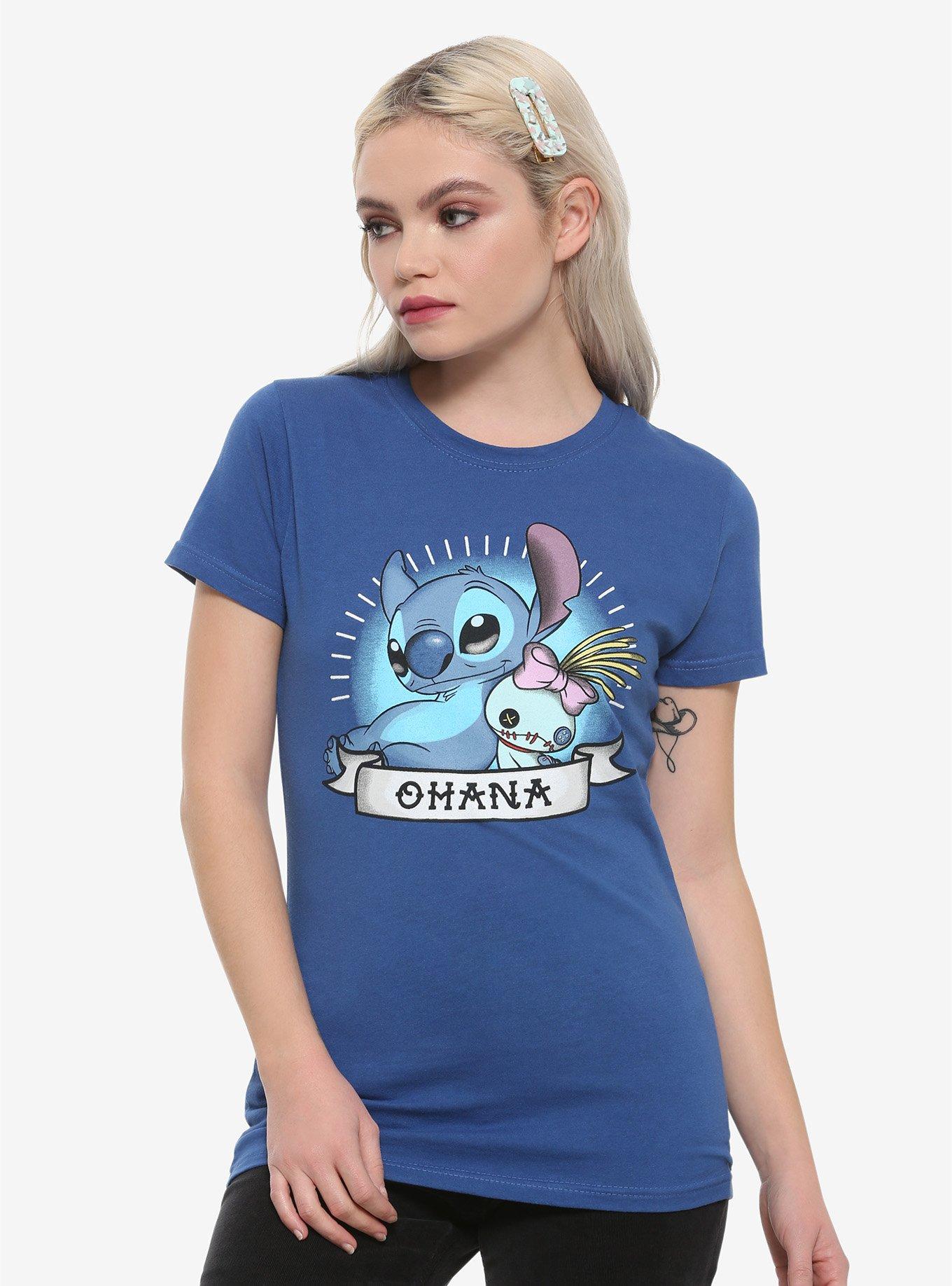 Disney Lilo & Stitch Ohana Tattoo Art Girls T-Shirt, MULTI, hi-res