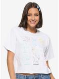 Pokemon Eeveelutions Chart Girls Crop T-Shirt, MULTI, hi-res