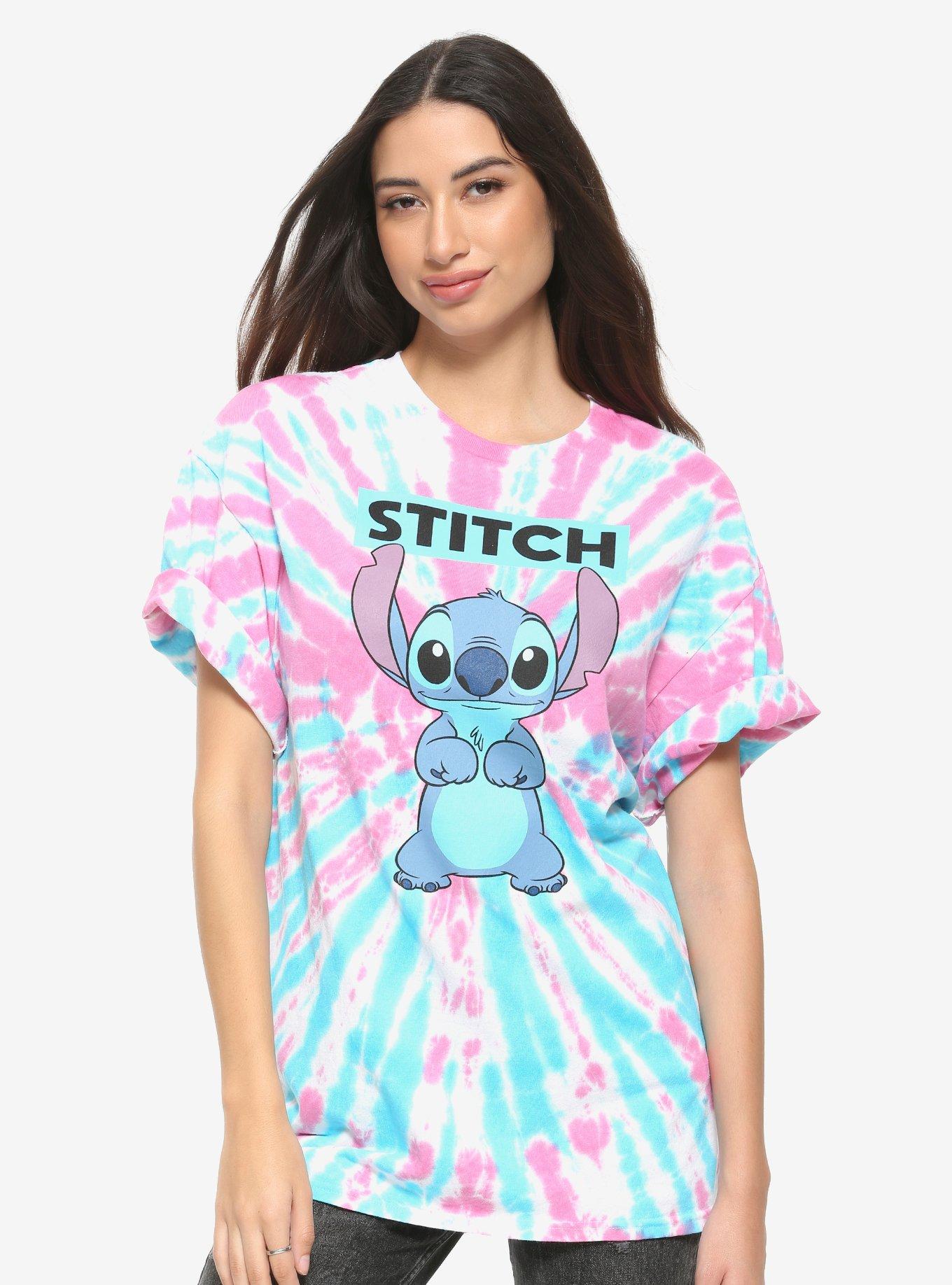 Disney Lilo & Stitch Cotton Candy Tie-Dye Girls T-Shirt, MULTI, hi-res