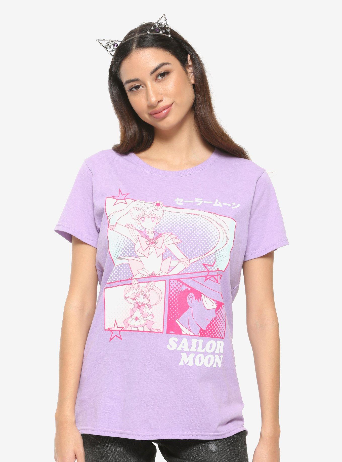 Sailor Moon Pastel Panels Girls T-Shirt | Hot Topic