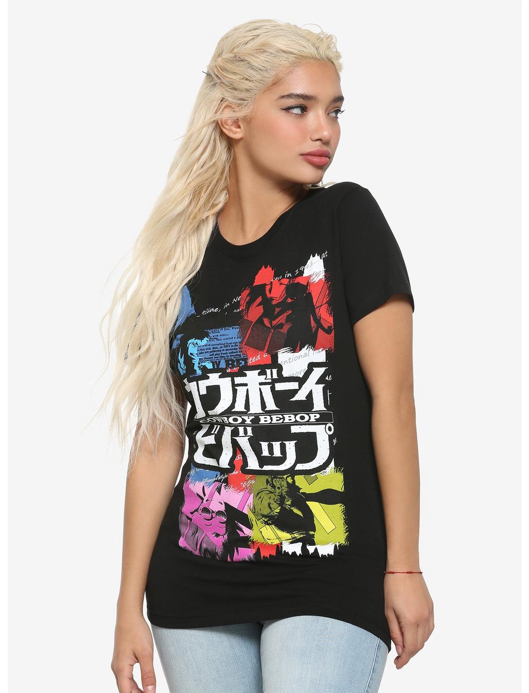 Cowboy Bebop Character Color Collage Girls T-Shirt, MULTI, hi-res