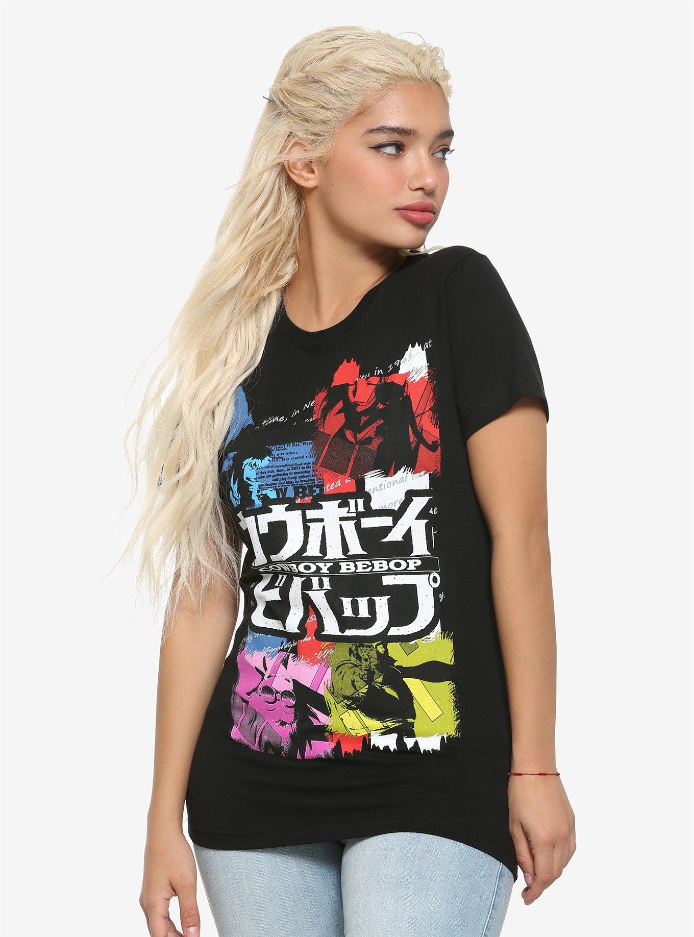 Cowboy Bebop Character Color Collage Girls T-Shirt, MULTI, hi-res