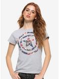 Marvel Captain America Floral Logo Girls T-Shirt, MULTI, hi-res