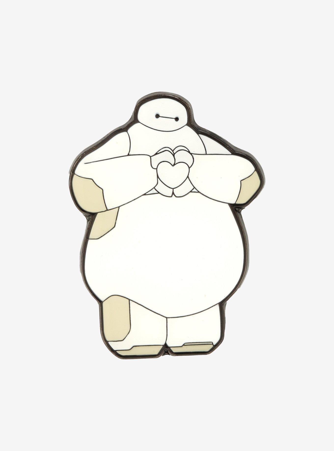 Loungefly Disney Big Hero 6 Baymax Heart Hands Enamel Pin - BoxLunch Exclusive, , hi-res