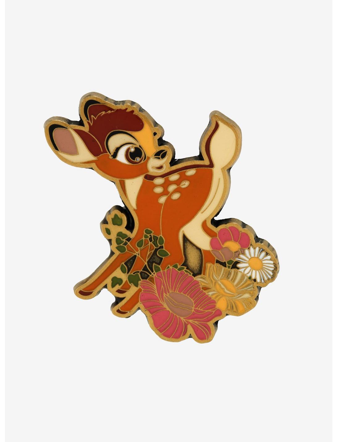 Loungefly Disney Bambi Floral Chibi Enamel Pin - BoxLunch Exclusive, , hi-res