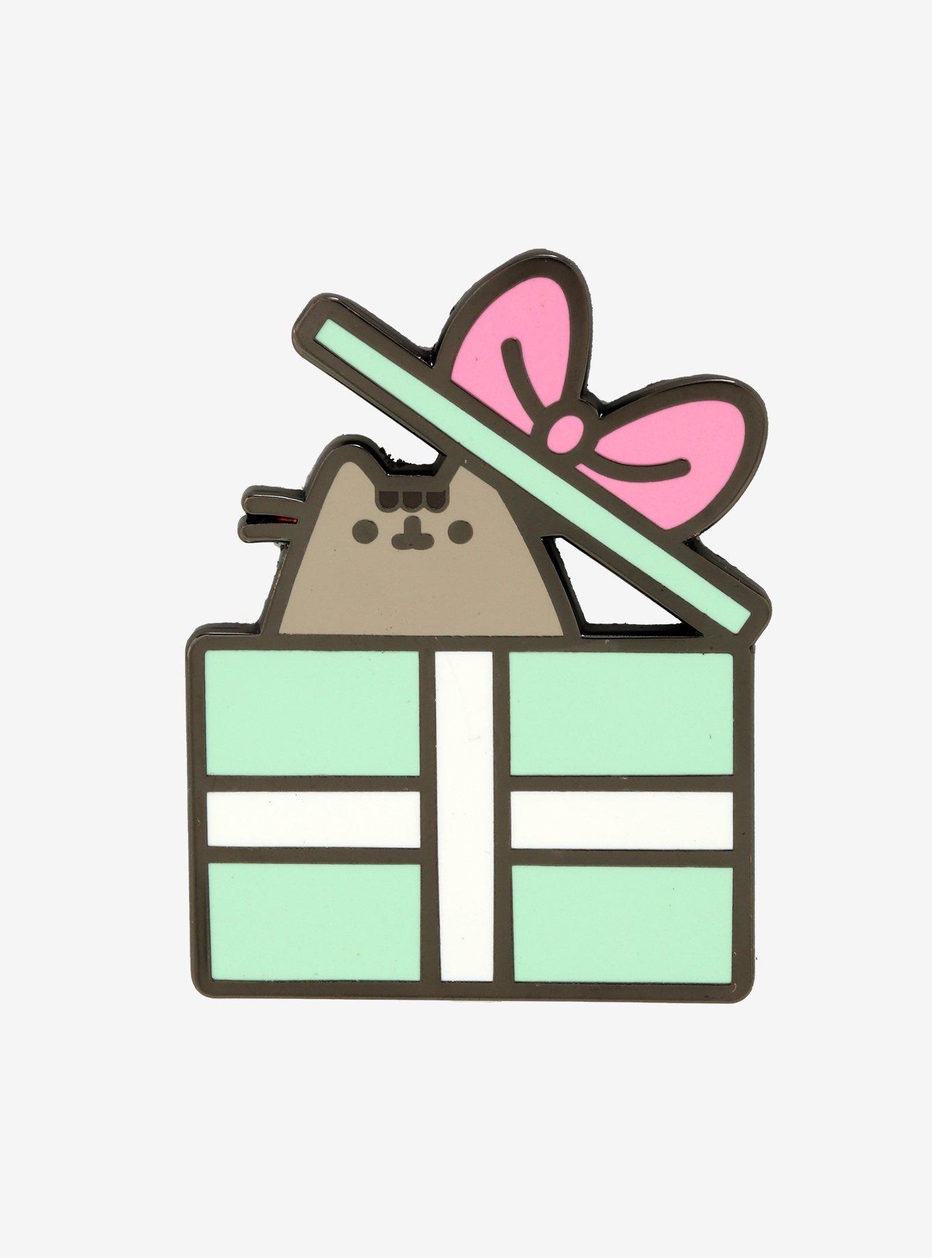 Pusheen Present Enamel Pin, , hi-res