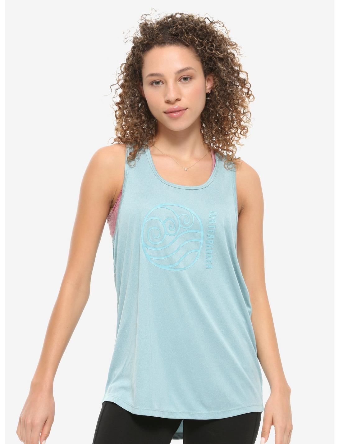 Avatar: The Last Airbender Water Tribe Women's Active Tank Top - BoxLunch Exclusive, BLUE, hi-res