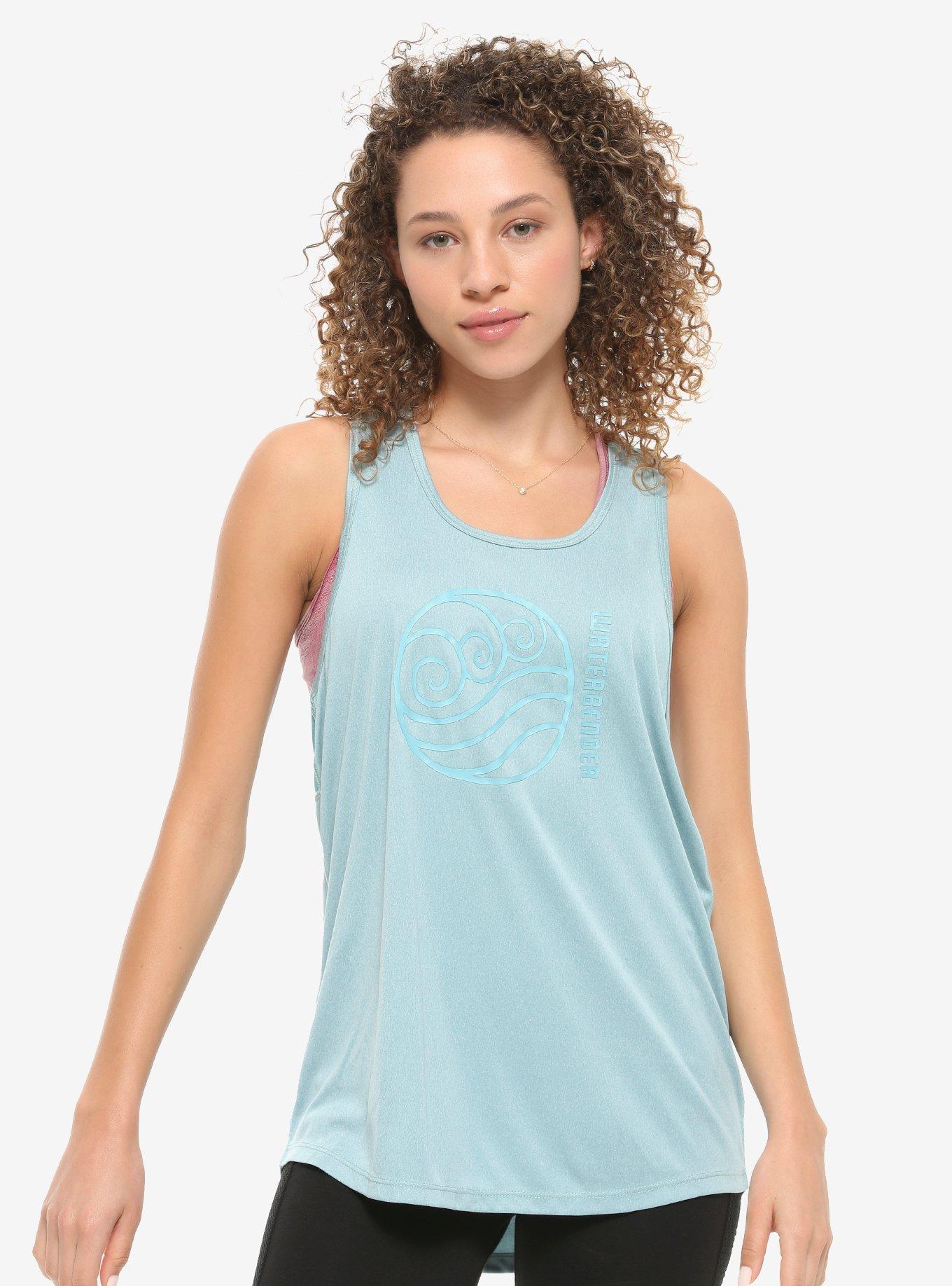 Avatar: The Last Airbender Water Tribe Women's Active Tank Top - BoxLunch Exclusive, BLUE, hi-res view 1