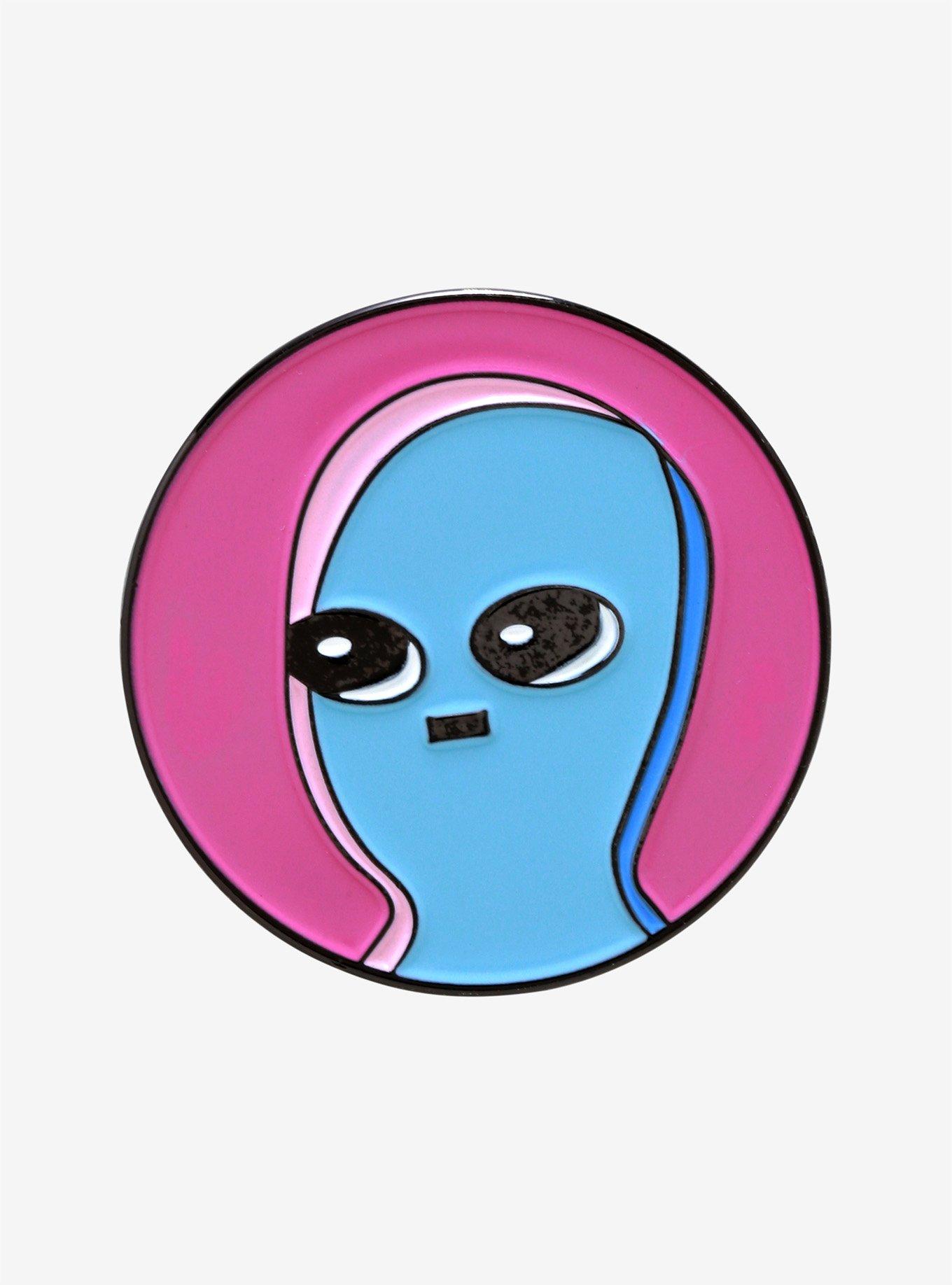 Strange Planet Being Icon Enamel Pin, , hi-res