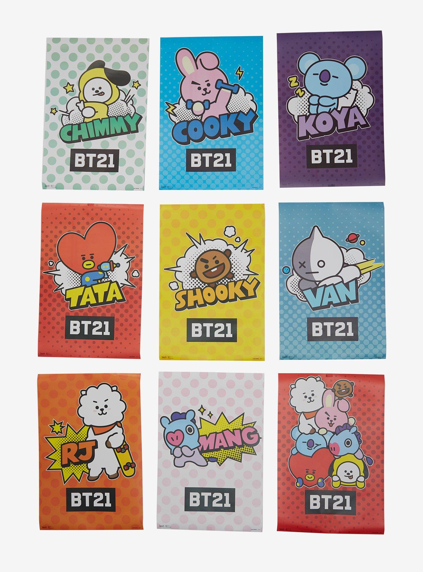 BT21 Characters Series 1 Blind Box Mystery Poster, , hi-res