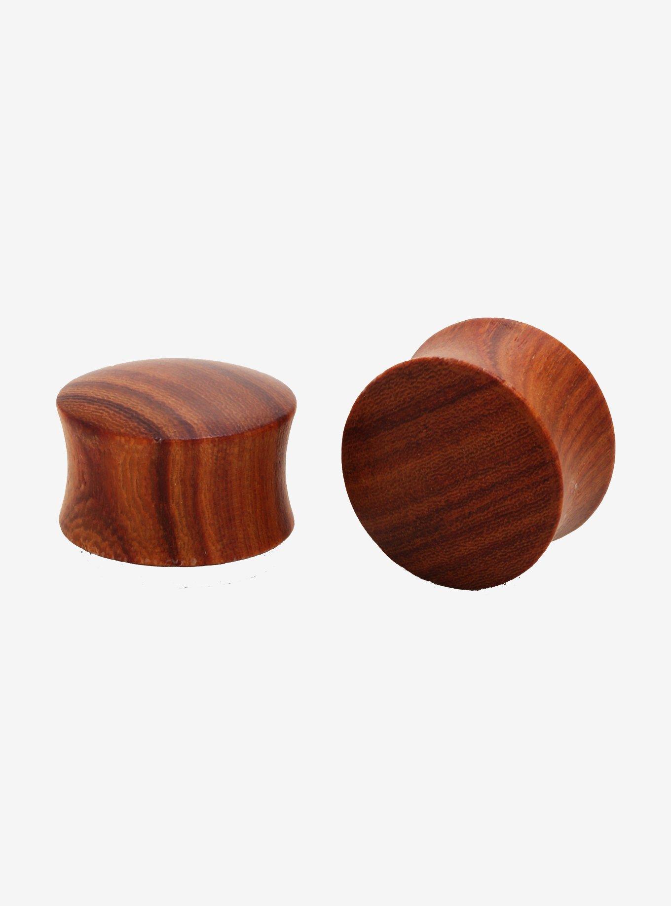 Bloodwood Double Flare Plug 2 Pack, BROWN, hi-res