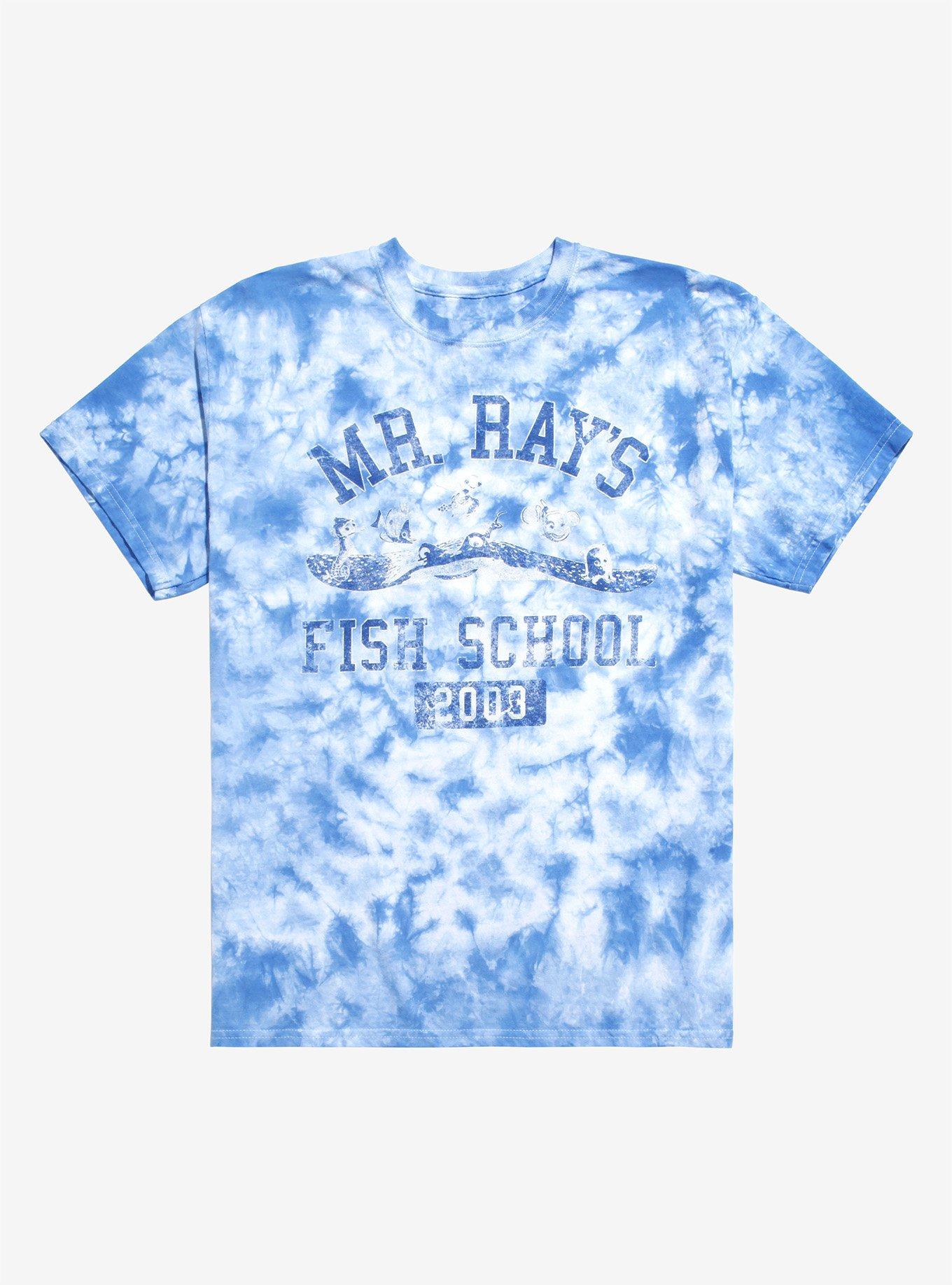 Disney Pixar Finding Nemo Mr Ray's Fish School Tie-Dye T-Shirt, BLUE, hi-res