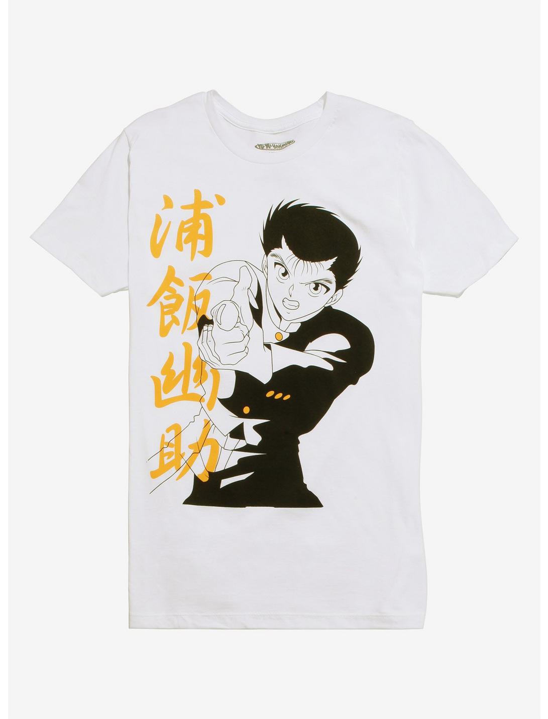 Yu Yu Hakusho Yusuku Black & White T-Shirt, MULTI, hi-res
