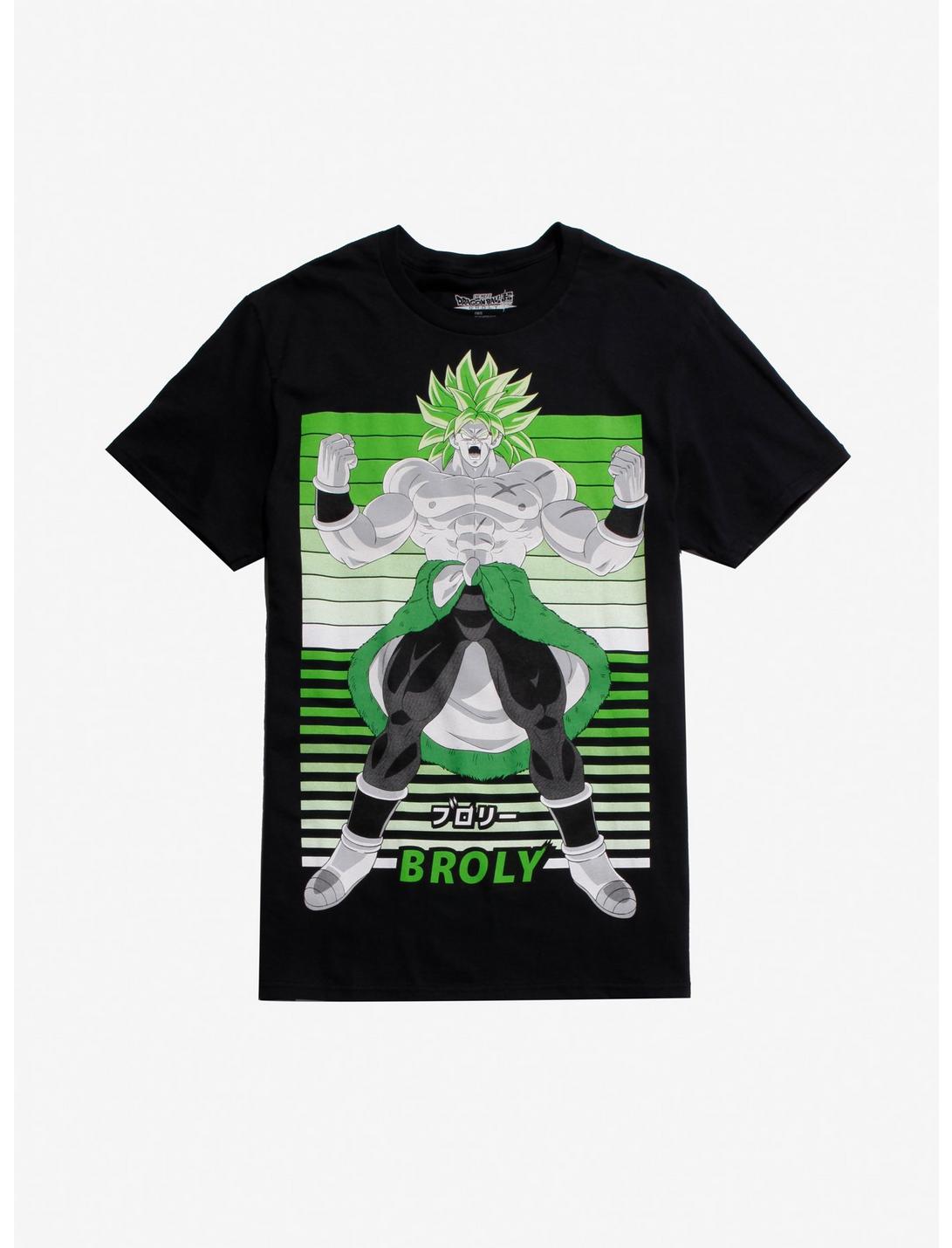 Dragon Ball Super: Broly Green & White Print T-Shirt, MULTI, hi-res