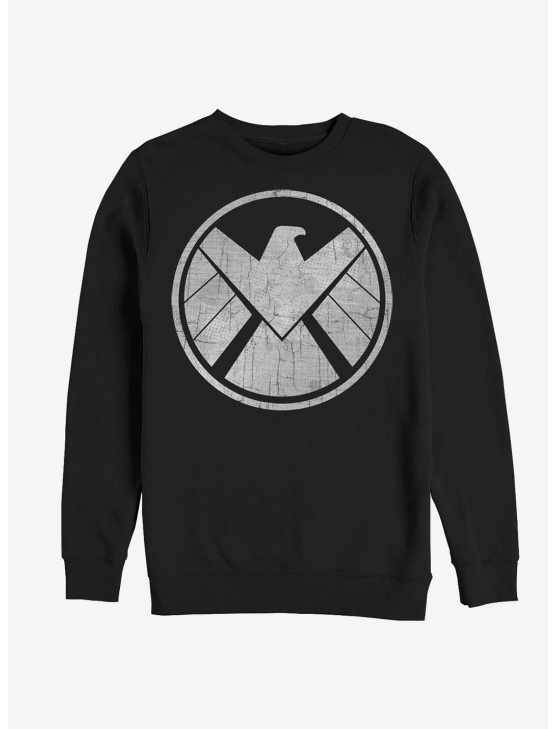 Marvel Avengers Crusty Shield Sweatshirt, BLACK, hi-res