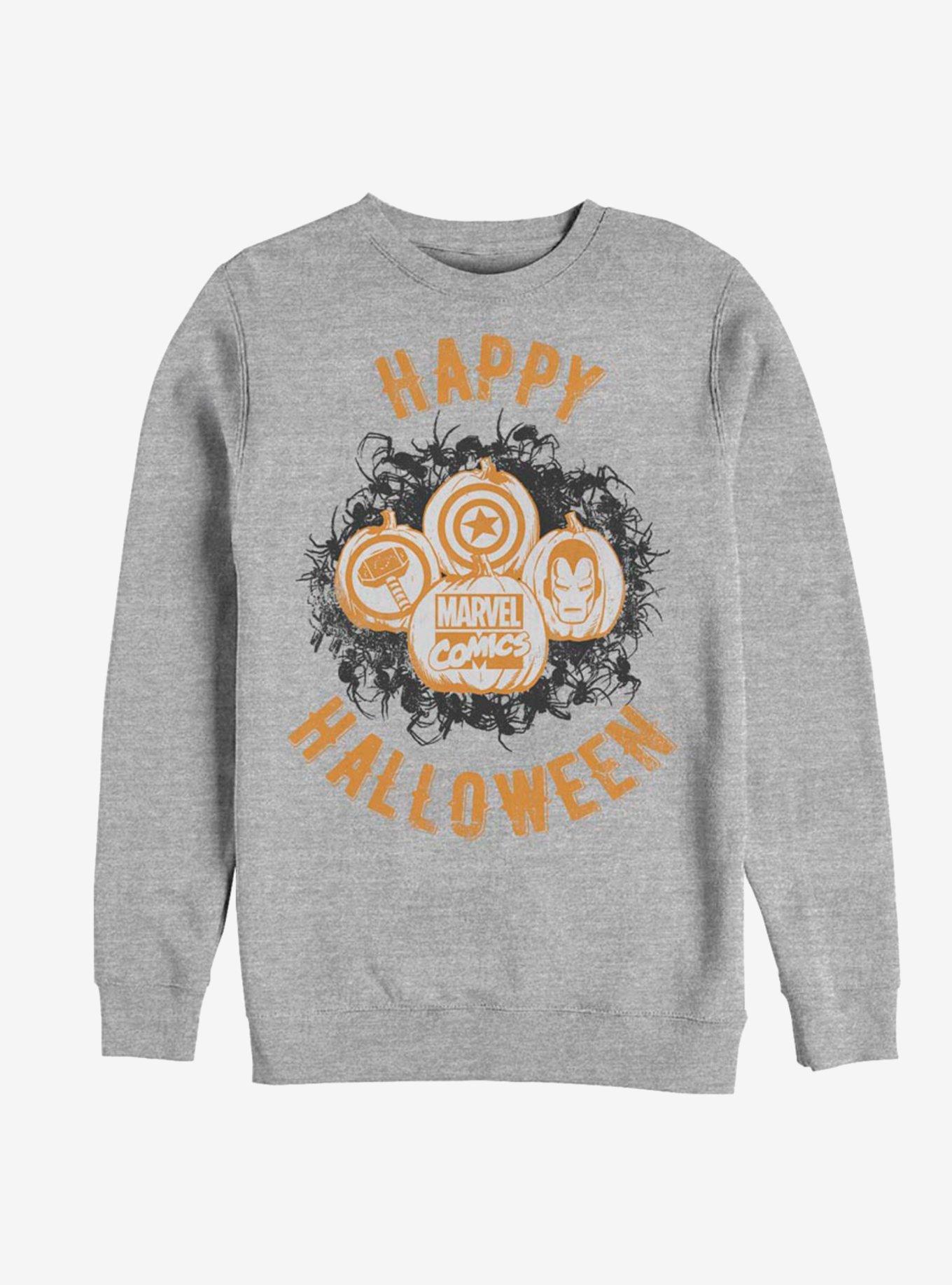 Marvel Avengers Marvel Pumpkins Sweatshirt, ATH HTR, hi-res