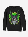 Disney Maleficent Sugar Skull Sweatshirt, BLACK, hi-res
