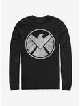 Marvel Avengers Crusty Shield Long-Sleeve T-Shirt, BLACK, hi-res