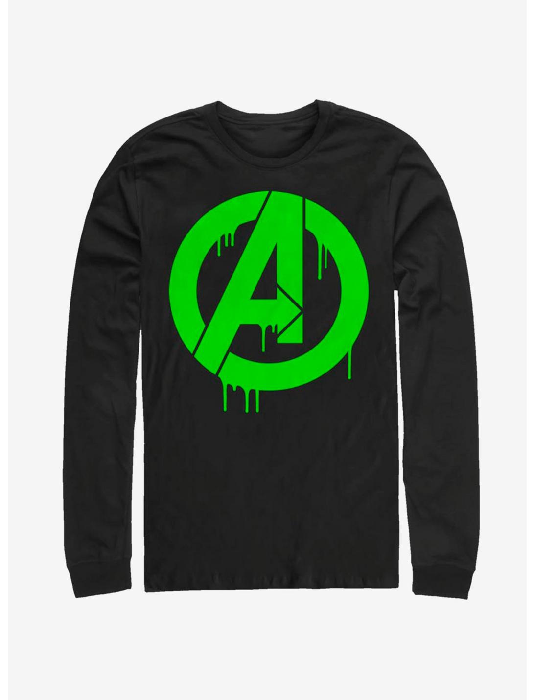Marvel Avengers Oozing Avengers Long-Sleeve T-Shirt, BLACK, hi-res