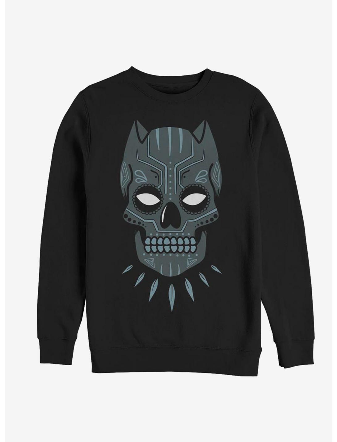 Marvel Black Panther Sugar Skull Sweatshirt, BLACK, hi-res