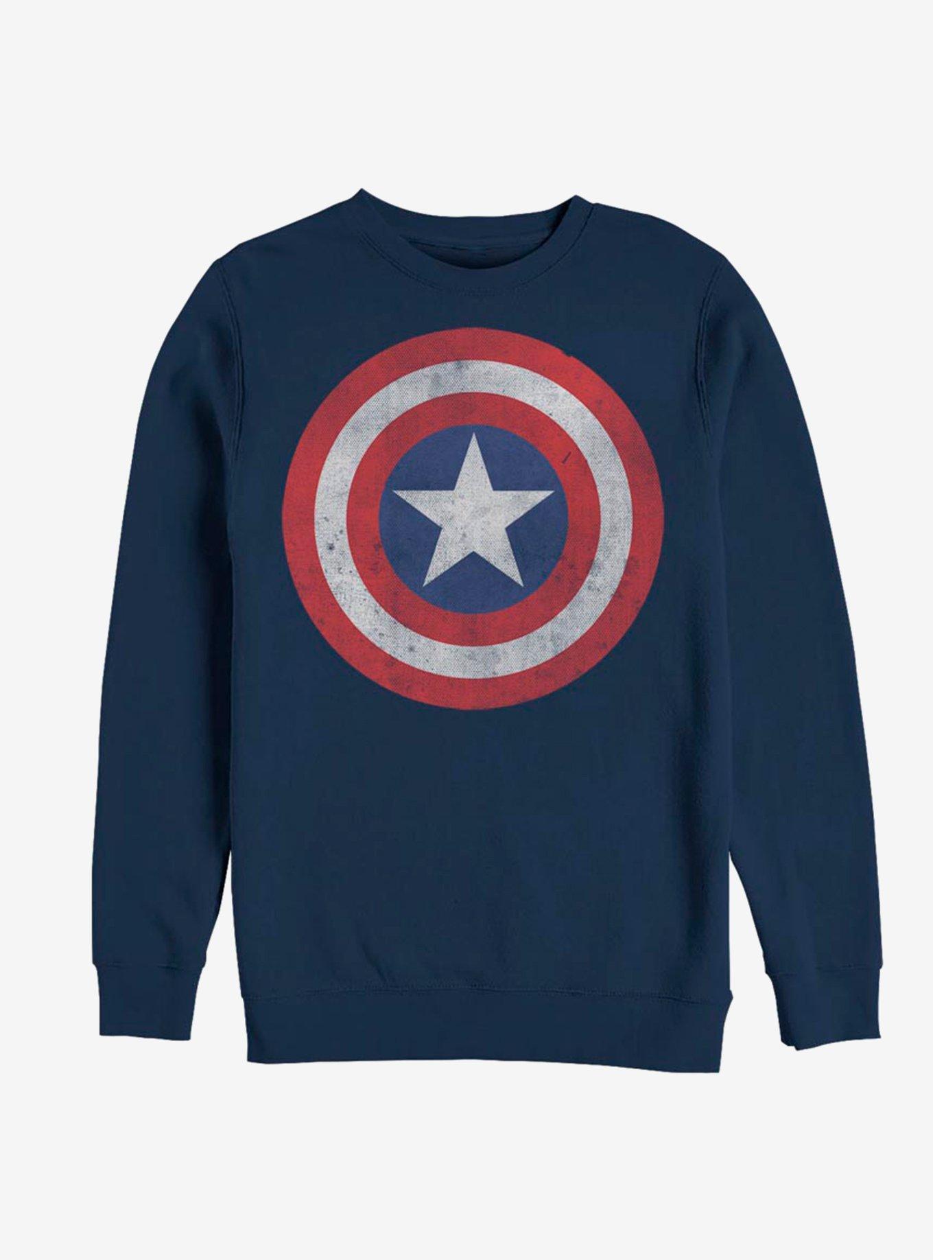 Marvel Captain America Captain Classic Sweatshirt, NAVY, hi-res