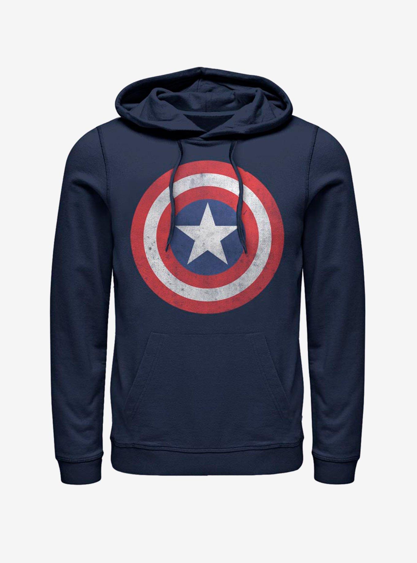 Marvel Captain America Captain Classic Hoodie - BLUE | Hot Topic