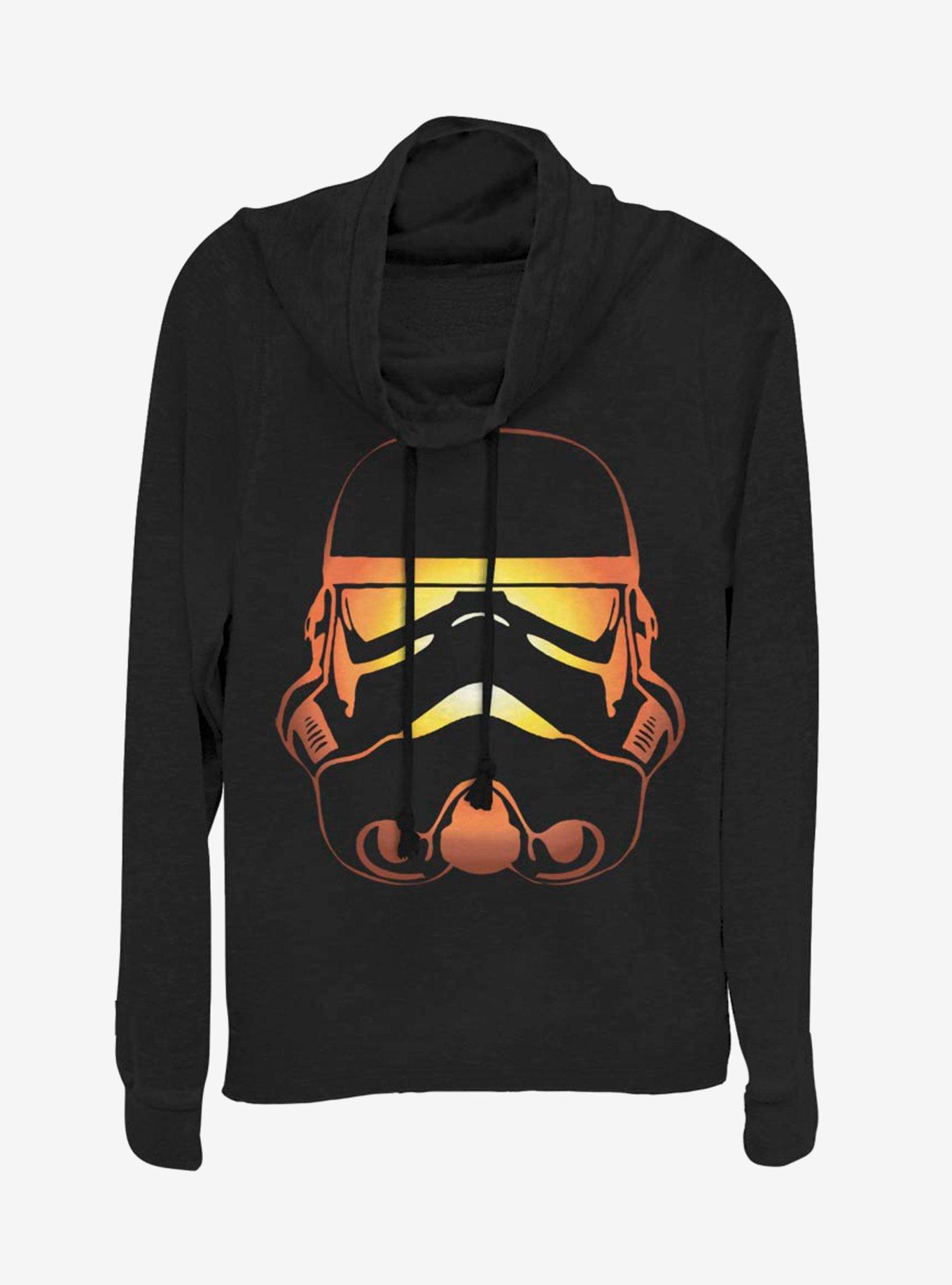 Star Wars Pumpkin Trooper Cowl Neck Long-Sleeve Girls Top, , hi-res