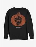 Marvel Guardians Of The Galaxy Groot Pumpkin Sweatshirt, BLACK, hi-res