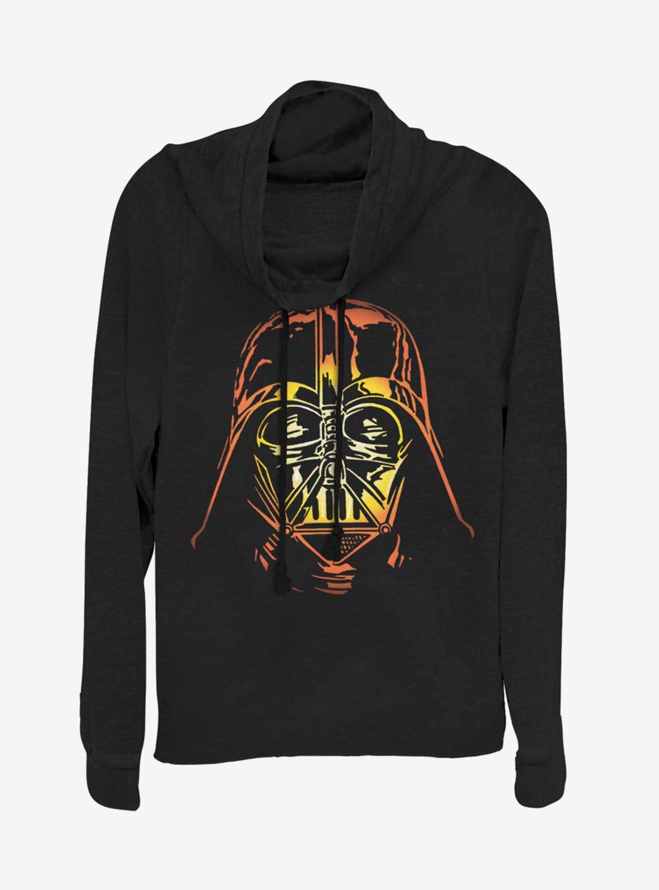 Star Wars Pumpkin Vader Cowl Neck Long-Sleeve Girls Top, , hi-res