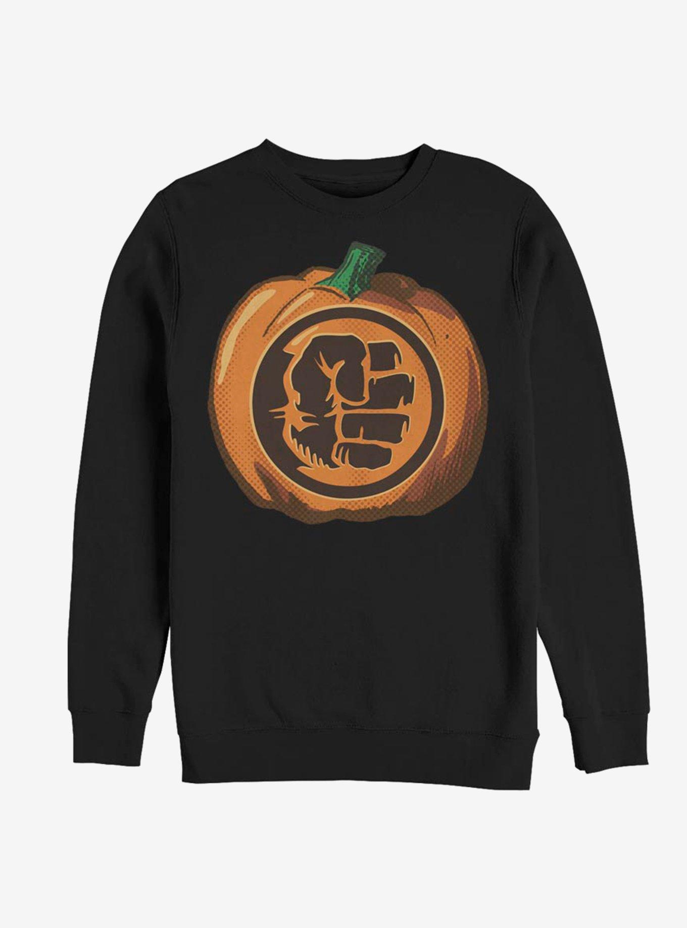 Marvel The Hulk Pumpkin Sweatshirt, BLACK, hi-res