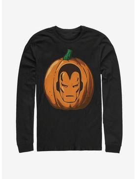 Plus Size Marvel Iron Man Iron Pumpkin Long-Sleeve T-Shirt, , hi-res