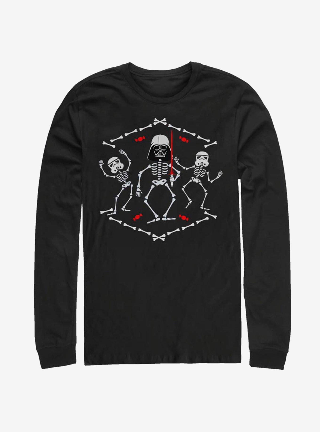 Star Wars Bones Vader Halloween Long-Sleeve T-Shirt, BLACK, hi-res