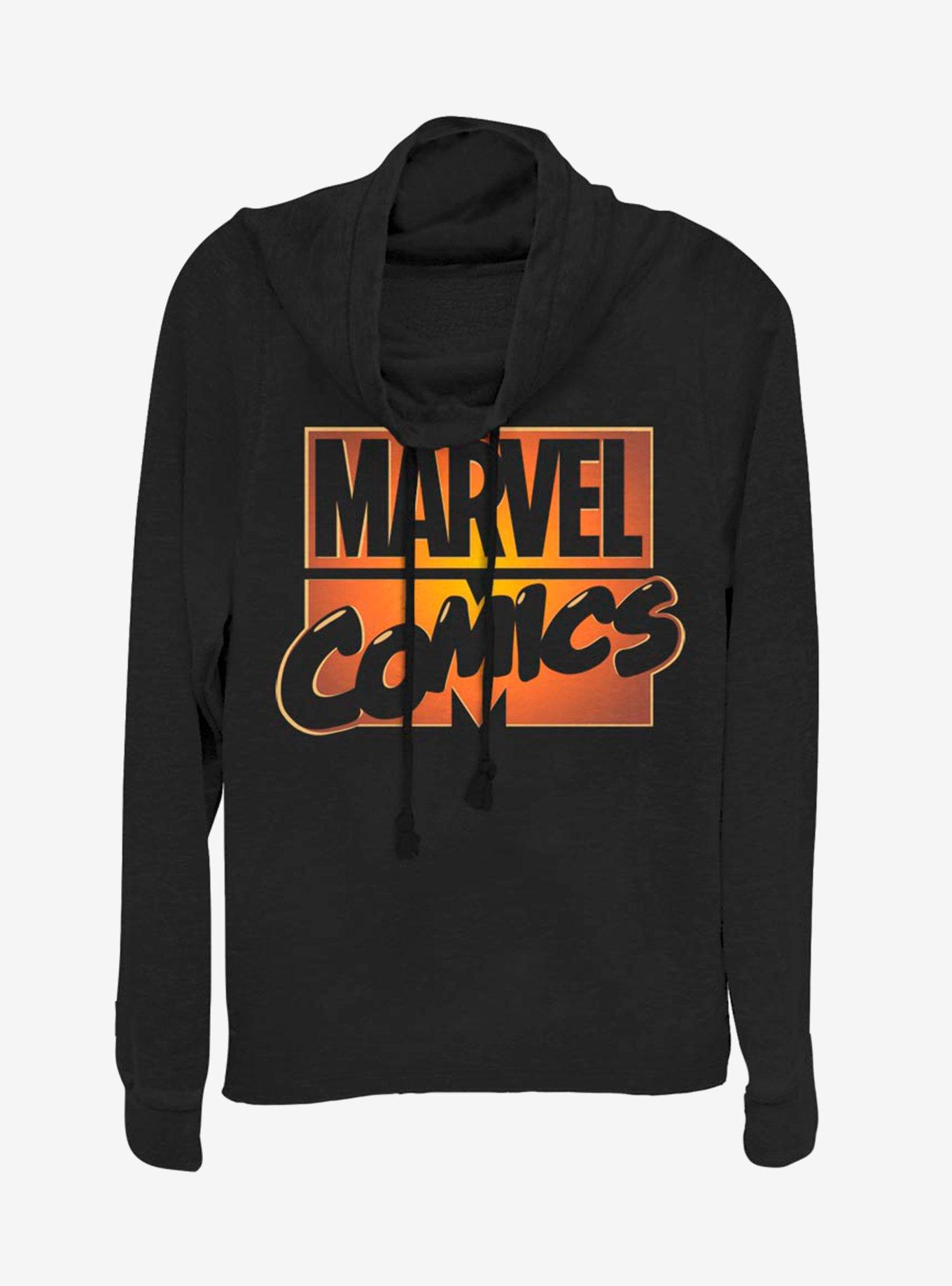 Marvel Glow Cowl Neck Long-Sleeve Girls Top, , hi-res