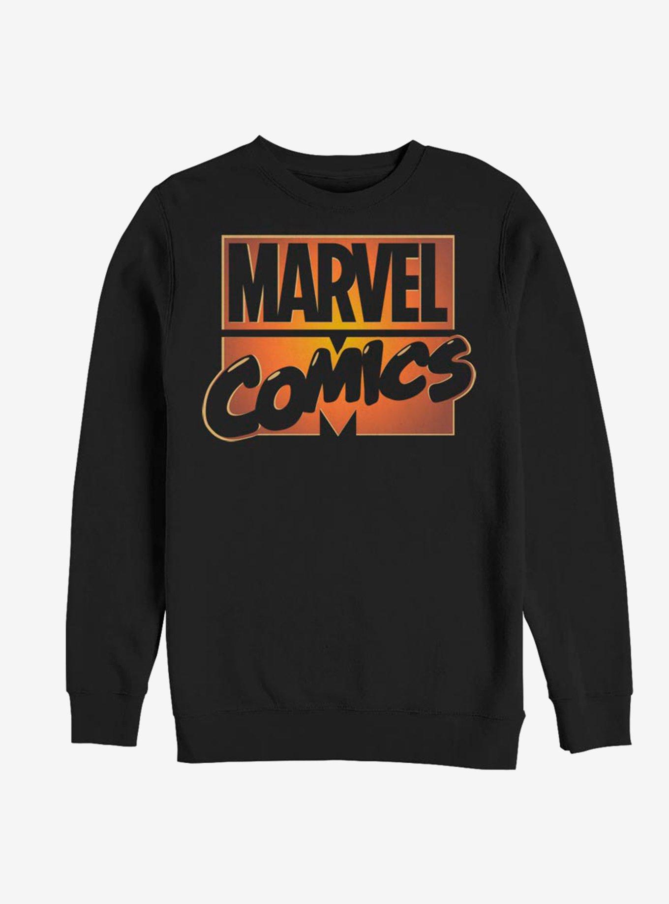 Marvel Glow Sweatshirt, BLACK, hi-res