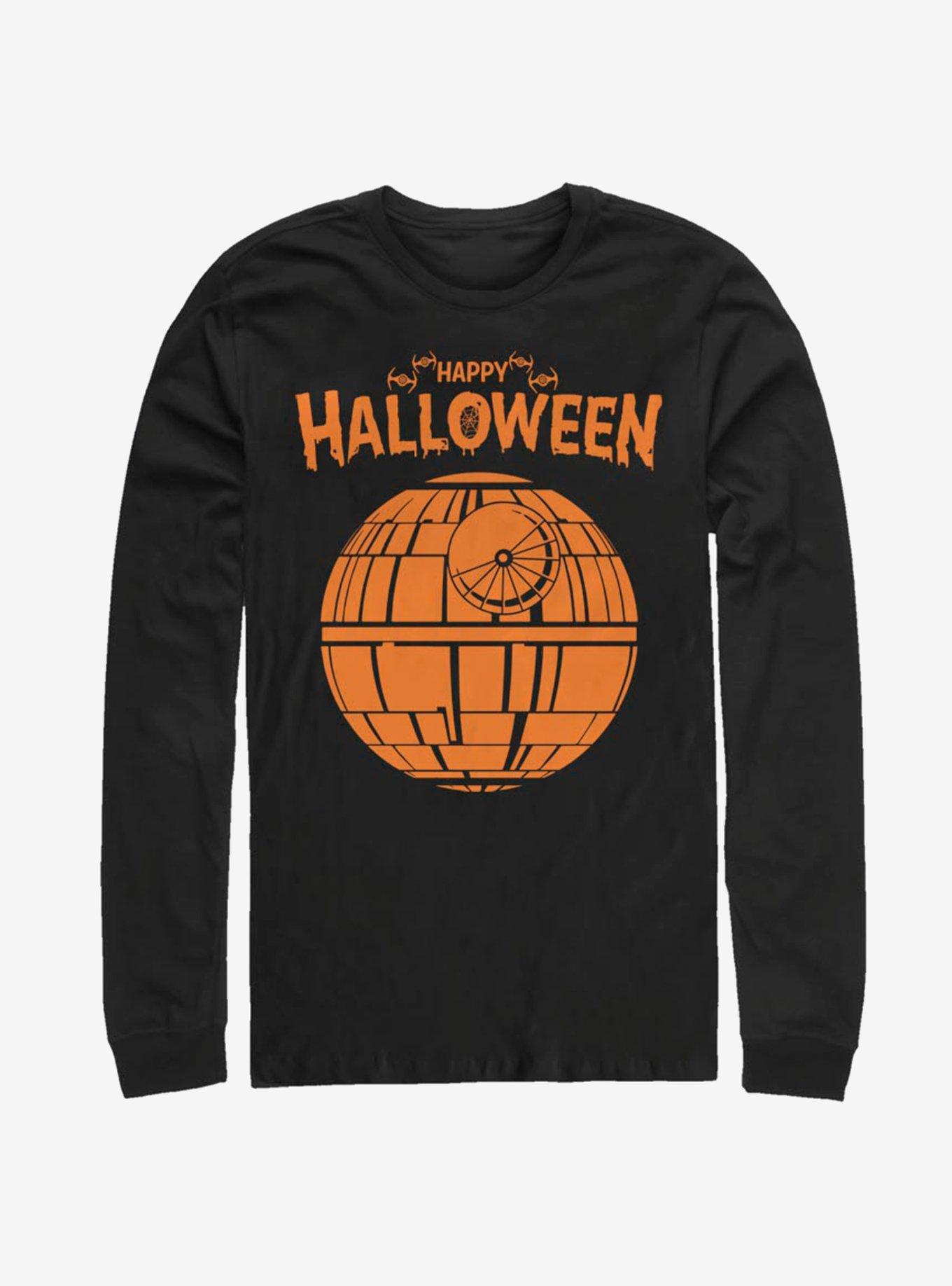 Star Wars Happy Death Star Long-Sleeve T-Shirt, BLACK, hi-res