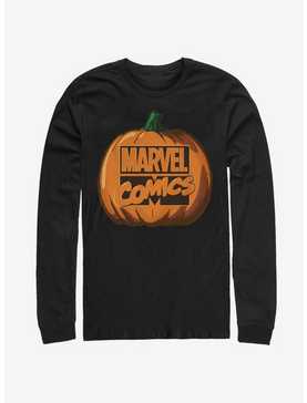 Marvel Logo Pumpkin Long-Sleeve T-Shirt, , hi-res