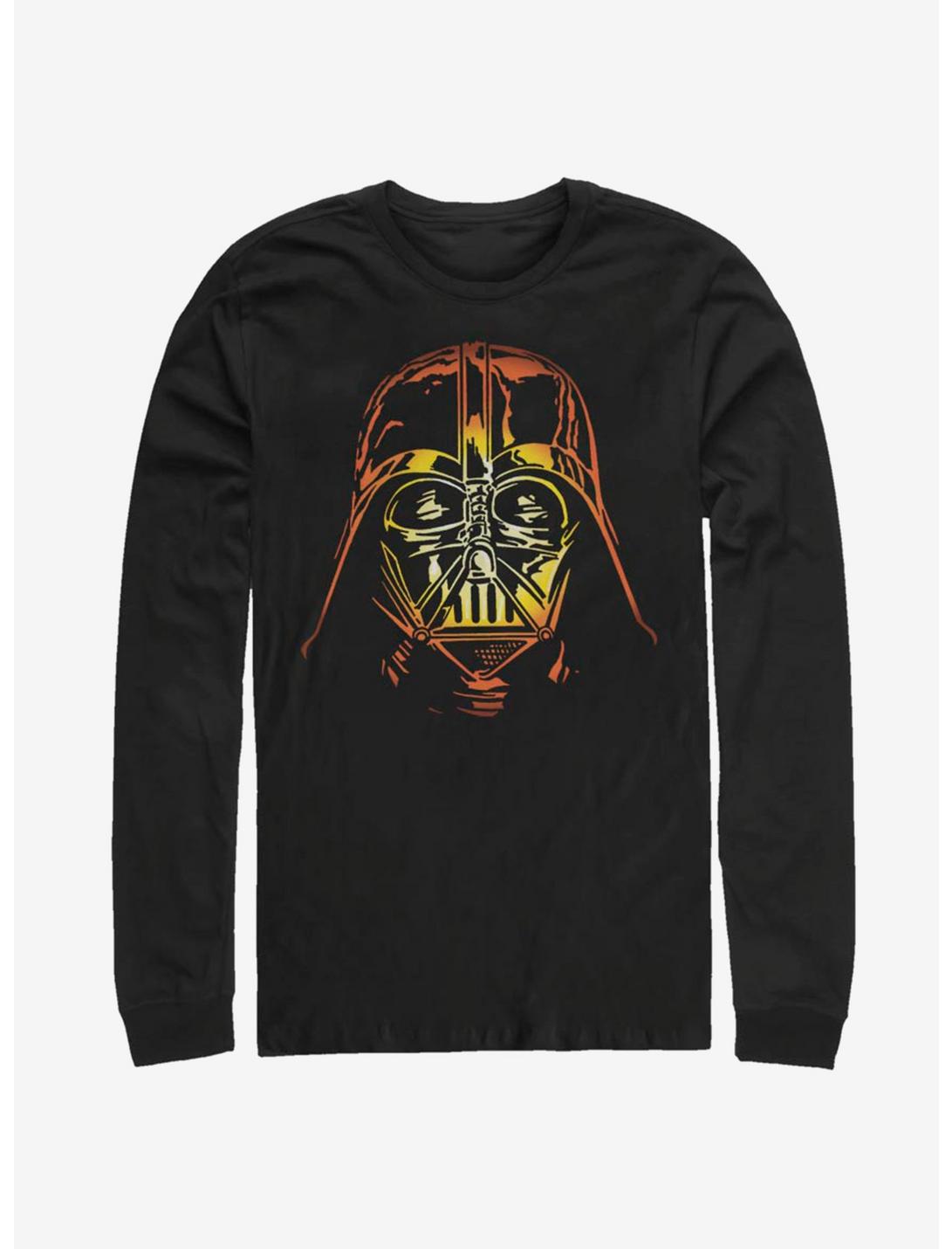 Star Wars Pumpkin Vader Long-Sleeve T-Shirt, BLACK, hi-res