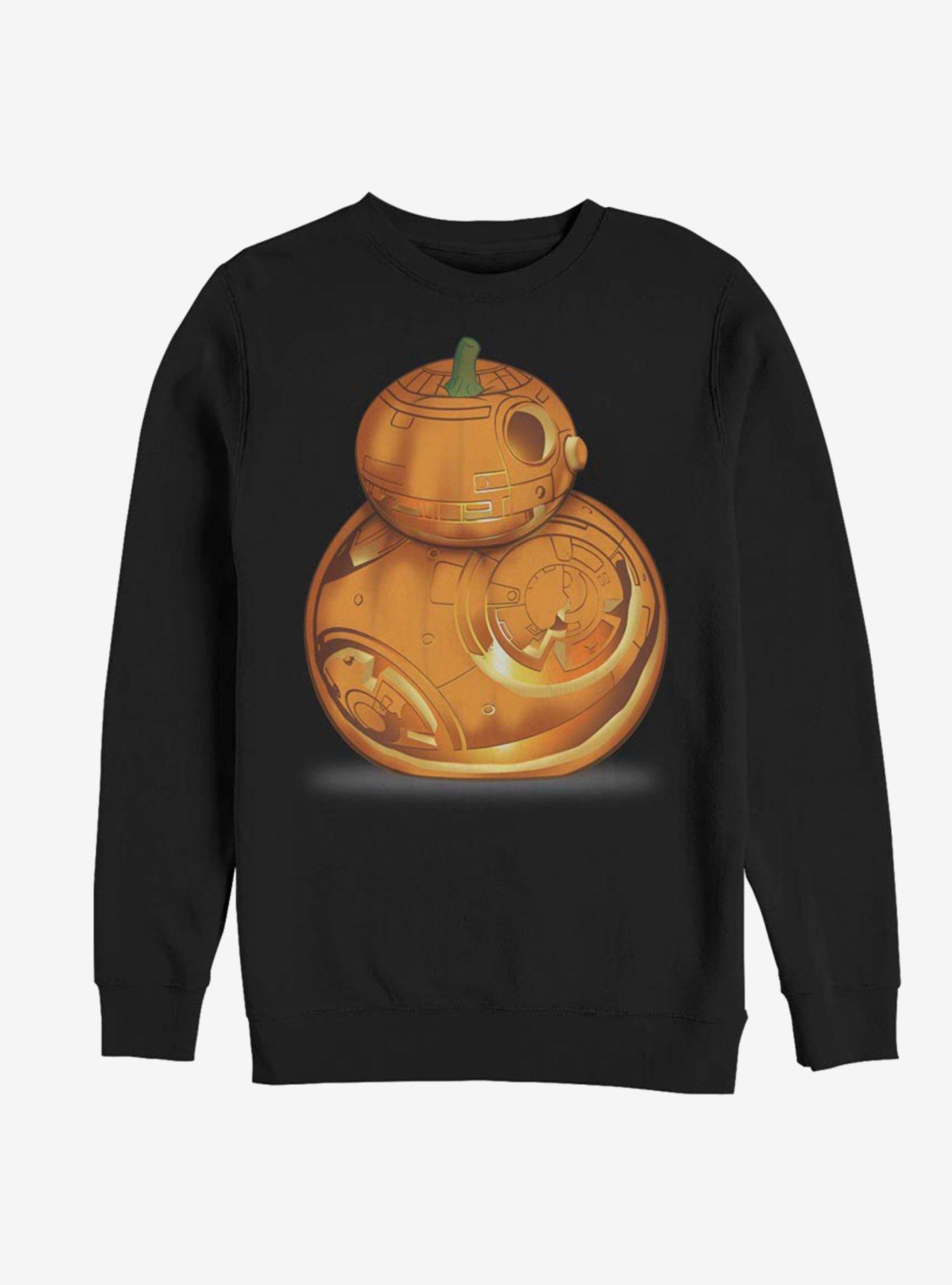 Star Wars Episode VII The Force Awakens BB-8 Pumpkin Sweatshirt, BLACK, hi-res