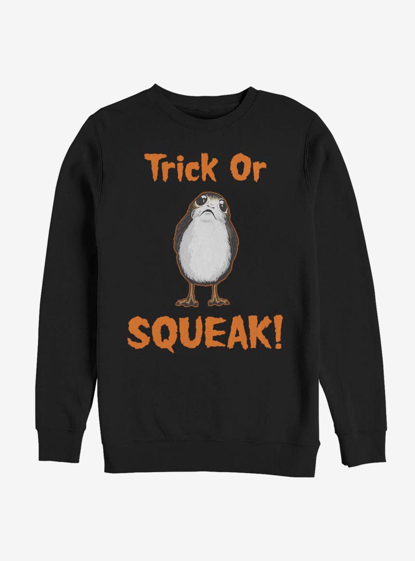 Star Wars Episode VIII The Last Jedi Trick Or Squeak Sweatshirt, BLACK, hi-res