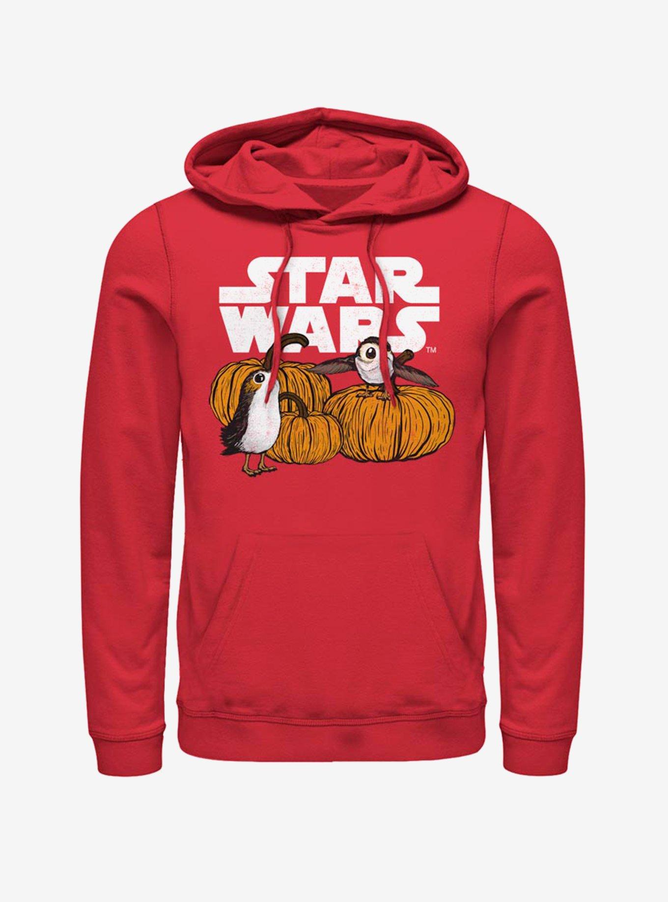 Star Wars Episode VIII The Last Jedi Pumpkin Patch Porg Hoodie, RED, hi-res