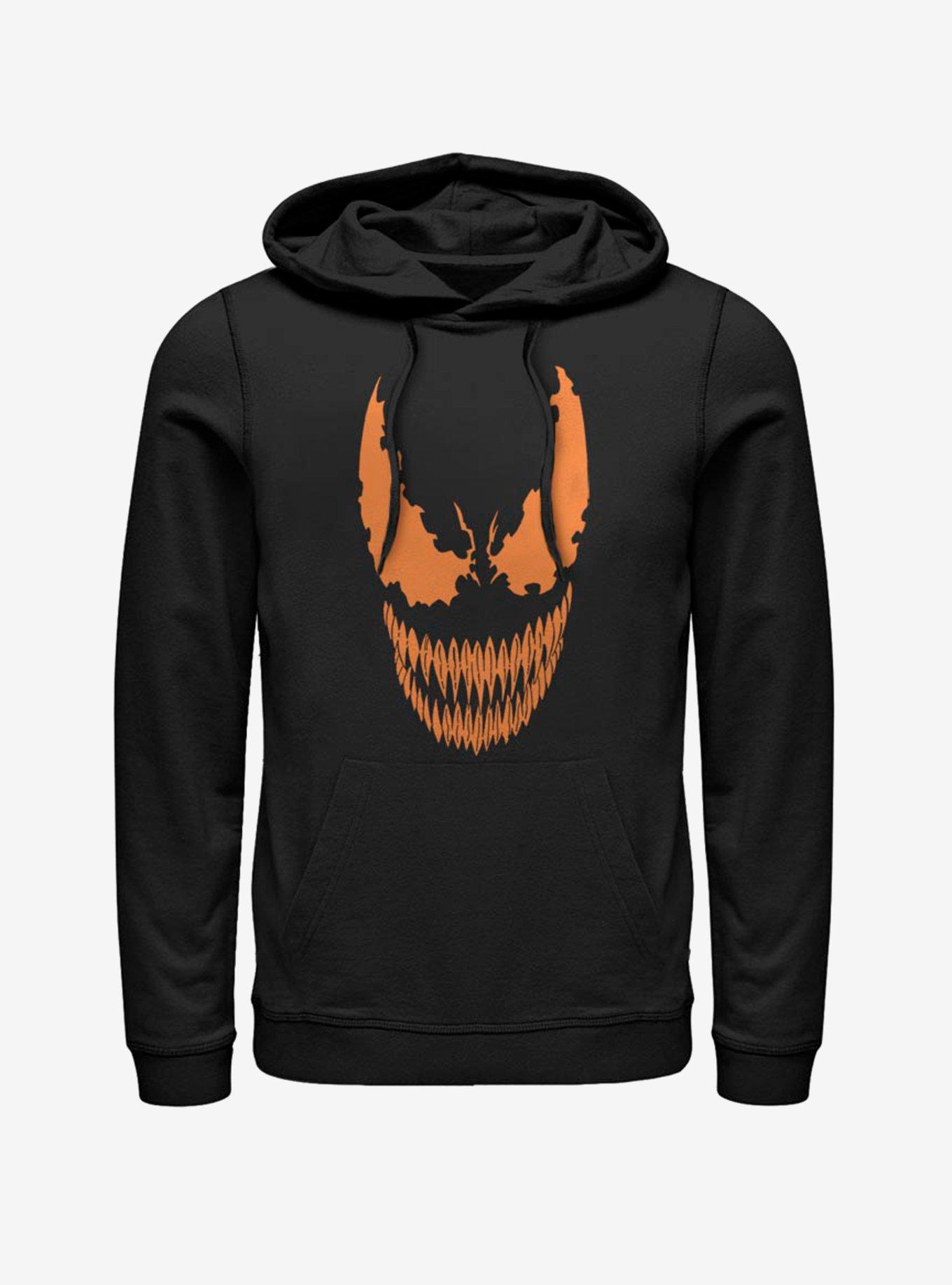 Marvel Venom Venom Face Pumpkin Hoodie, BLACK, hi-res