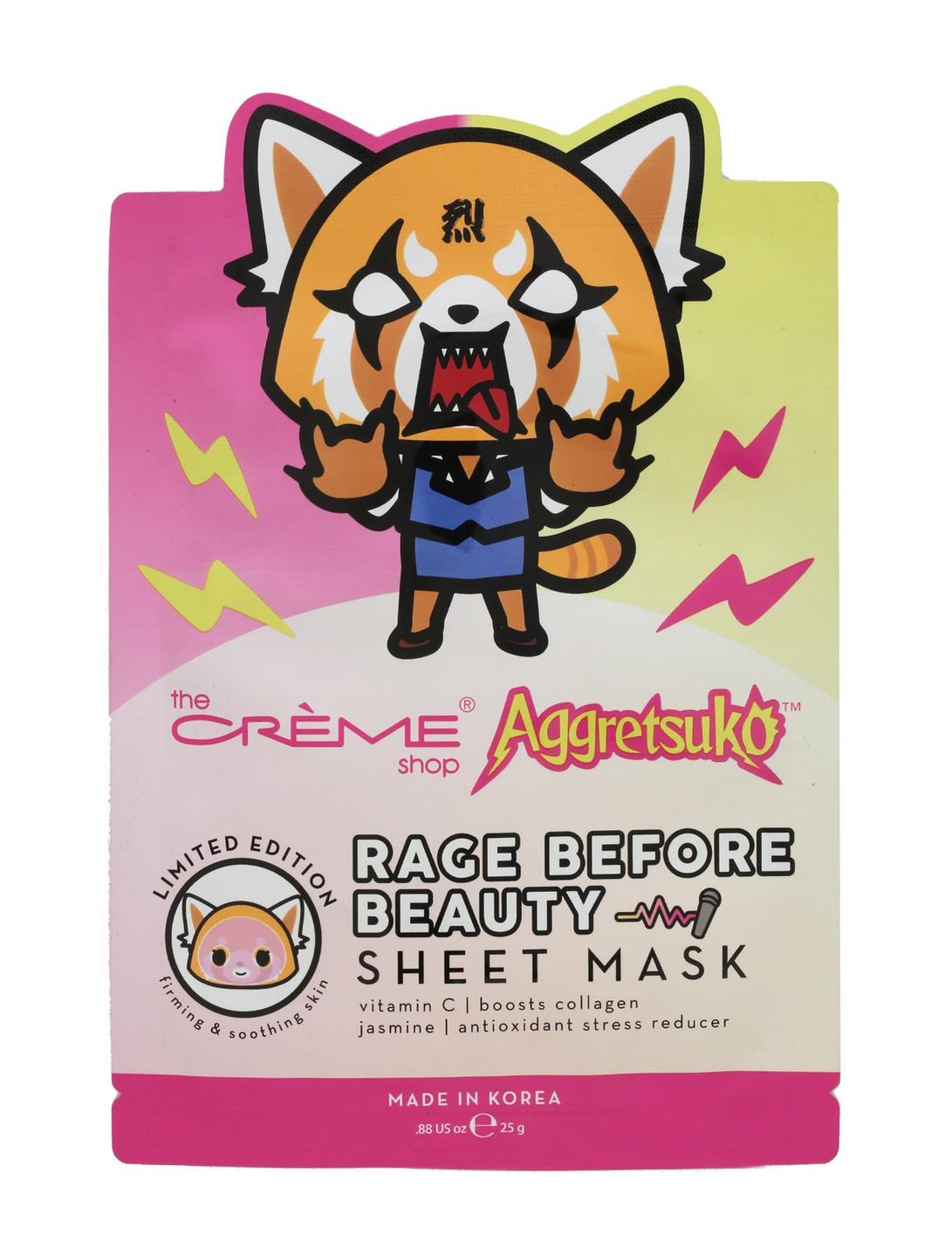The Creme Shop Aggretsuko Rage Before Beauty Sheet Mask, , hi-res