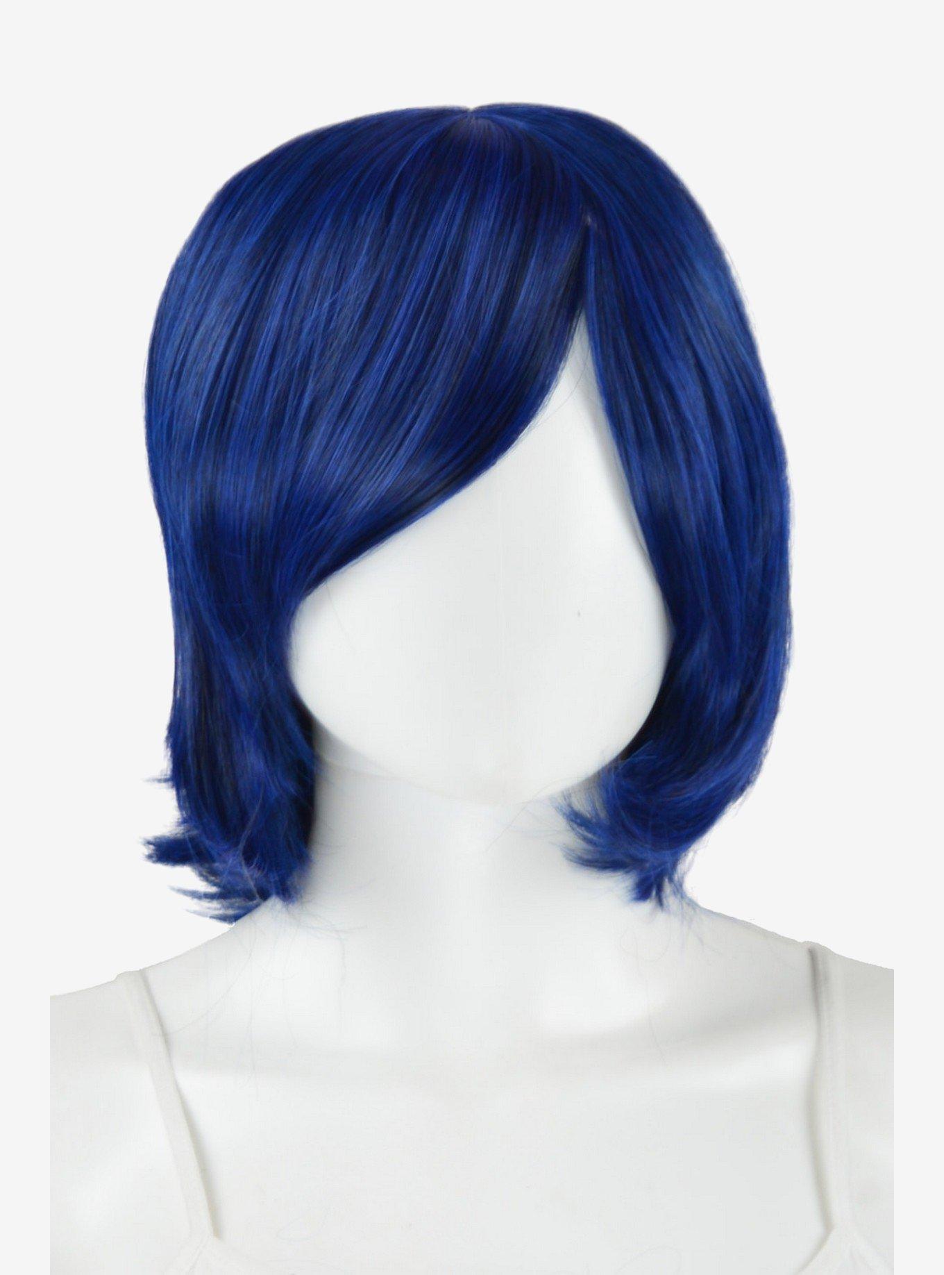 Epic Cosplay Chronos Blue Black Fusion Layered Bob Wig, , hi-res