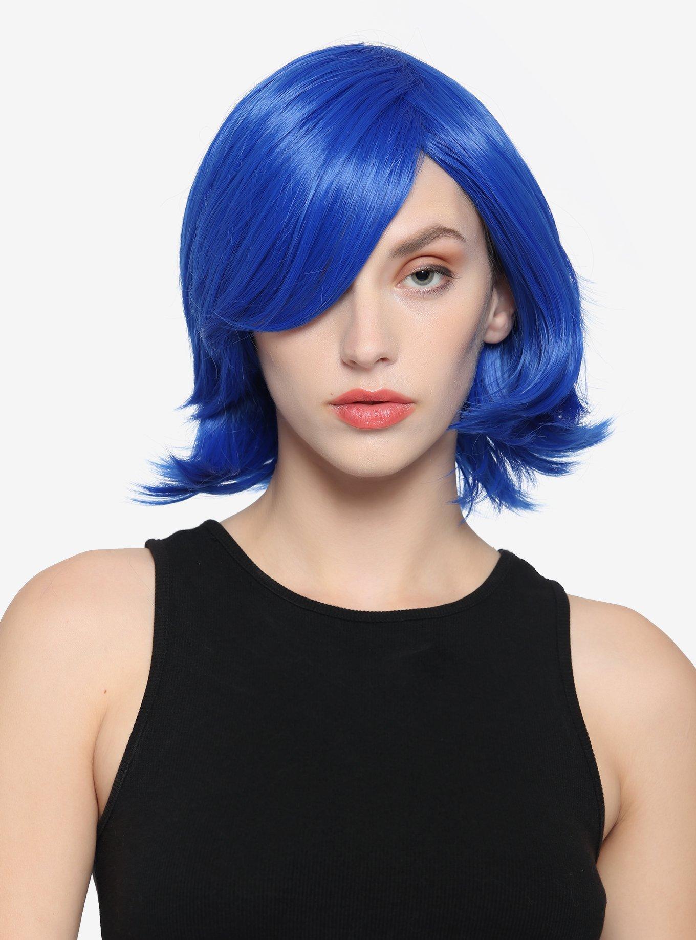 Epic Cosplay Chronos Dark Blue Layered Bob Wig Hot Topic 