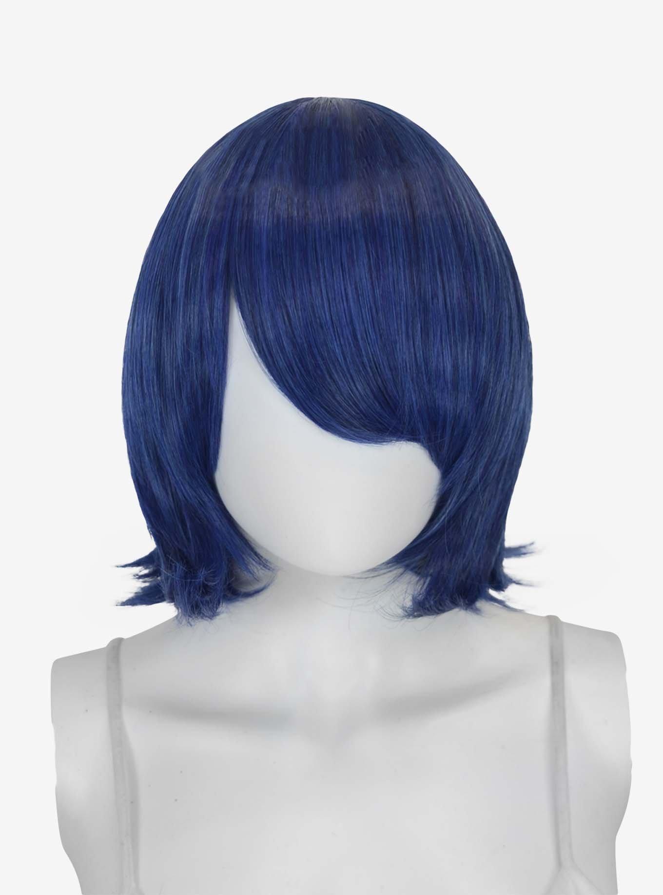 Epic Cosplay Chronos Shadow Blue Layered Bob Wig