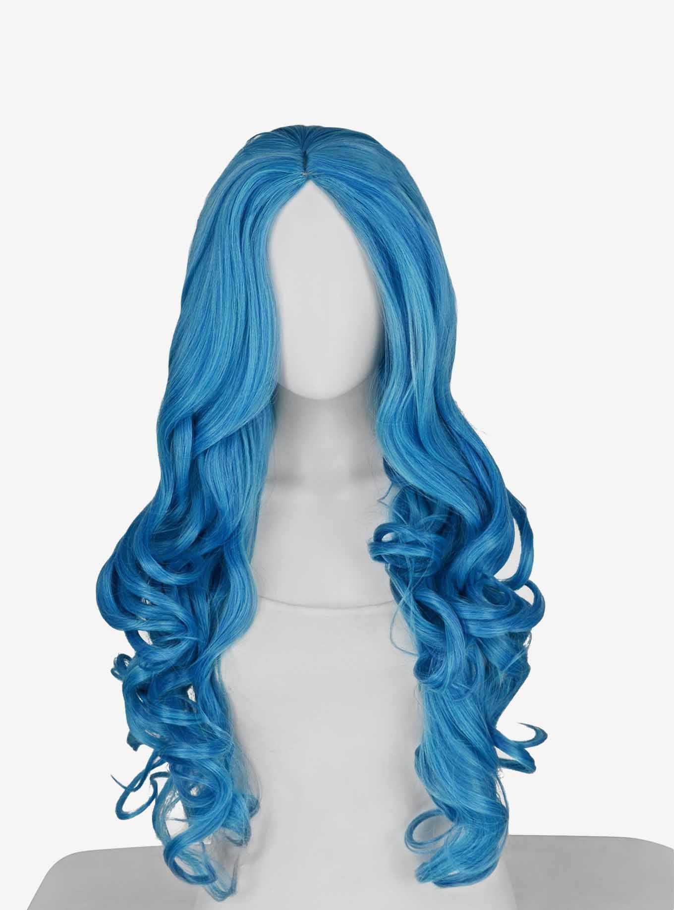 Epic Cosplay Daphne Teal Blue Mix Wavy Wig, , hi-res