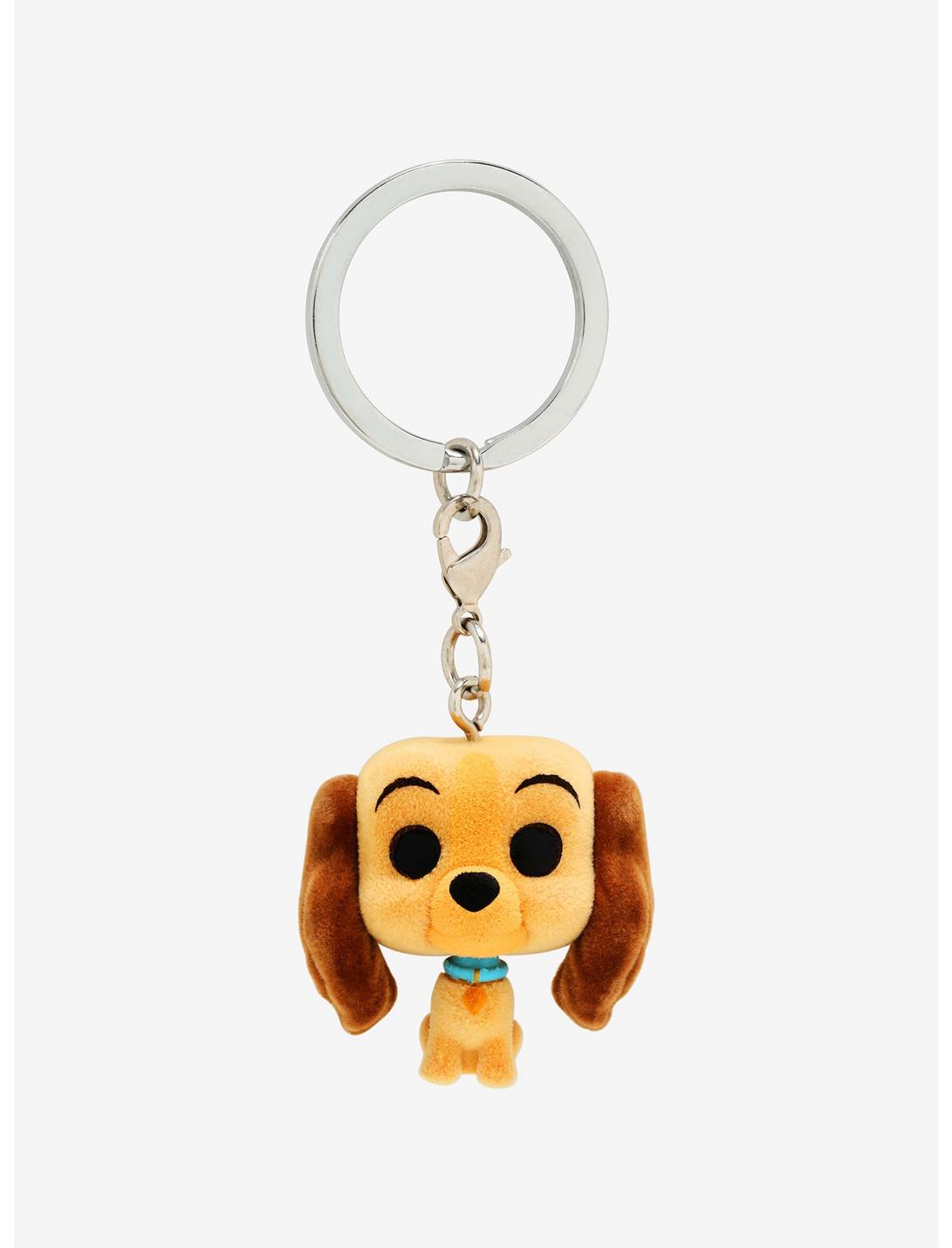 Funko Pocket Pop! Disney Lady and the Tramp Lady Flocked Vinyl Keychain - BoxLunch Exclusive, , hi-res